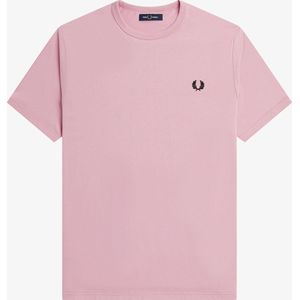 SINGLES DAY! Fred Perry - T-Shirt Ringer M3519 Roze - Heren - Maat S - Modern-fit