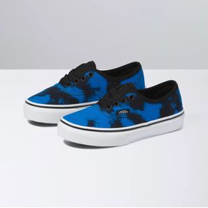 Vans Kids Oversized Tie Dye Authentic Dazzling Blue/Black 28