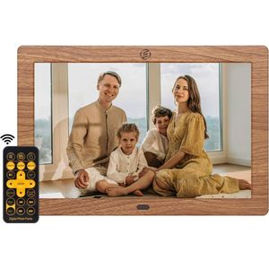 Equivera Digitale Fotolijst - Digitale Fotolijsten - Digitale Fotolijst met WiFi - Digitale Fotokader - Digitale Fotolijsten met WiFi - Fotokader - Leuk voor in huis!