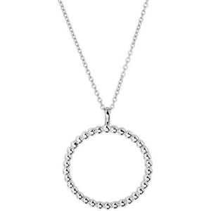 YO&NO - Ketting - Zilver - Anker - Bolletjes - 1,2 mm - 40 + 4 cm - Sieraden vrouw - Gerhodineerd - Zilver 925