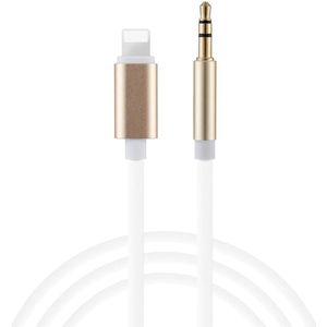 8-pins naar 3.5 mm audio AUX kabel voor iPhone/iPad/iPod - GADGETS4YOU - Ondersteuning iOS - Lengte 1 m - Goud - Autoradio
