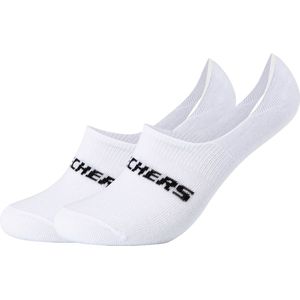 Skechers 2PPK Mesh Ventilation Footies Socks SK44008-1000, Unisex, Wit, Sokken, maat: 35-38