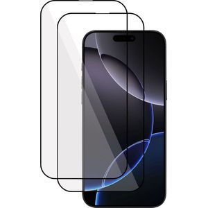 2x Screenprotector geschikt voor Apple iPhone 16 Pro Max Screenprotector - Gehard Glas - Full Proteqt+