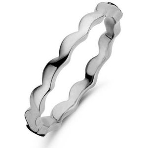 New Bling Zilveren Waves Ring 9NB 0277 54 - Maat 54 - Zilverkleurig