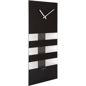 Nextime wandklok Bold Stripes glas - Kleur - Groen