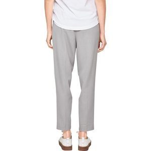 S'Oliver Women-Grijze broek met witte detail--9400 grey melan-Maat 40