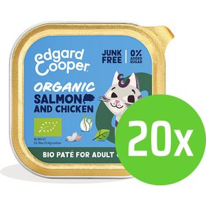Edgard & Cooper Adult Paté Bio Salm & Chicken 85 gram - 20 kuipjes