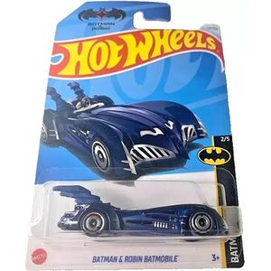 HOT WHEELS BATMAN & ROBIN BATMOBILE 54/250 MATT BLUE 1:64 HW BATMAN 2/5