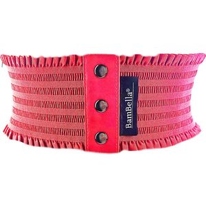 BamBella ® - Riem Maat Onesize - Rood Mode Body Gothic Goth taille riem zwart met korset belt