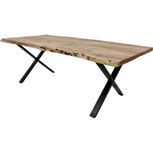 HSM Collection Eettafel SoHo - 240x100 cm - acacia/ijzer