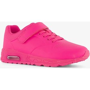 Blue Box meisjes sneakers fuchsia roze - Maat 29 - Echt leer