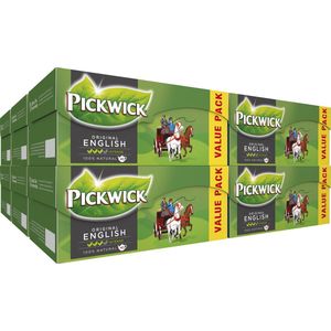 Pickwick English Zwarte Thee Voor Pot Voordeelverpakking - 12 x 40 theezakjes