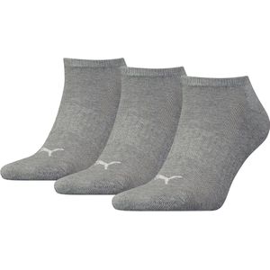 Puma 3-Paar Sneaker sokken met zachte badstof zool - 38 - Grijs.