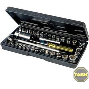 Task Doppenset - 4 t/m 13 mm en 5/32'' t/m 9/16 inch - 40 delig - in Opbergdoosje