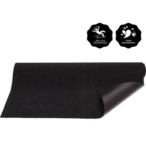Hekomat Premium Droogloopmat & Schoonloopmat - 125x175 cm - Deurmat voor binnen - Antislip - Antraciet - Zonder Rand