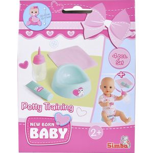 Simba - New Born Baby - Potty Training Set - Poppen - Accessoires - Vanaf 2 jaar