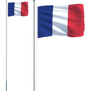 vidaXL-Vlag-met-vlaggenmast-Frankrijk-6,23-m-aluminium