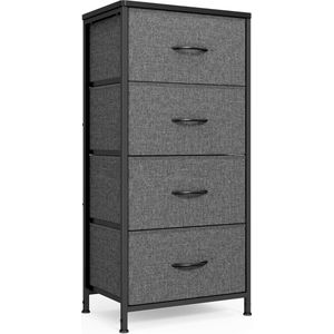 Xbro AP74 Ladekast , Kast met 4 laden , Dressoir , 45x30x95cm, Donkergrijs