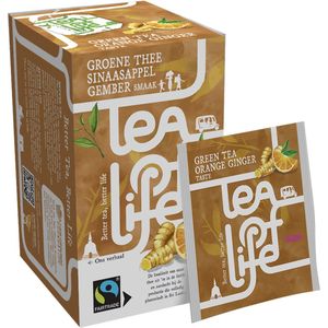 Tea Of Life | Green Tea | Orange Ginger | 80 x 1,75 gram