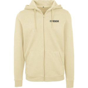 FitProWear Unisex Vest - Soft Yellow  - Maat L - Vest Katoen - Dames / Heren Kleding - Zoodie - Sportkleding - Zip Hoodie - Sportvest - Vest Heren - Vest Dames - Hoodie - Sweatvest - Zip-Hoodie - Vest