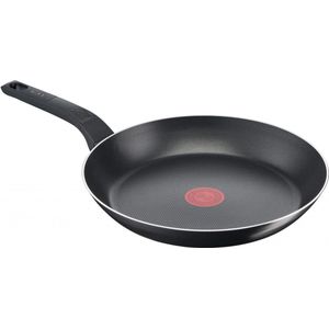 Pannenset 2-delige set-24 cm-28 cm-anti-aanbaklaag-thermosignaal-zwart-gezond koken Pannenset