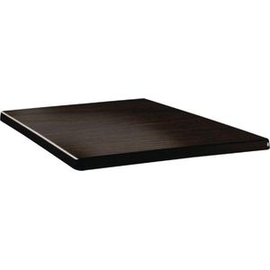 Topalit Classic Line vierkant tafelblad | wengé | 60x60cm
