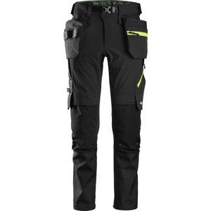 Snickers 6940 FlexiWork, Stretch Werkbroek+ met Holsterzakken - Khaki Groen/Staal Grijs - 92