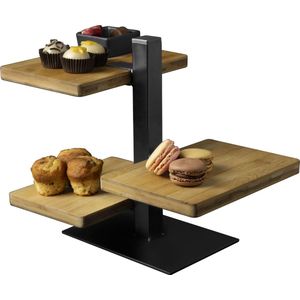 Gusta Serveertoren - 3 bamboe planken