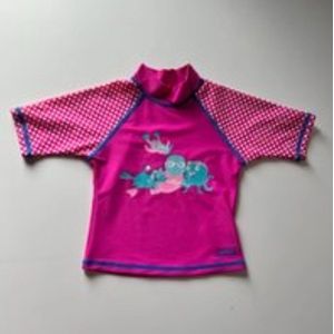Zoggs - zwemtshirt - roze - korte mouwen - maat 6-12 maanden