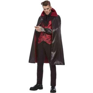 Smiffy's - Vampier & Dracula Kostuum - Verleidelijke Dracula - Man - Rood, Zwart - Large - Halloween - Verkleedkleding