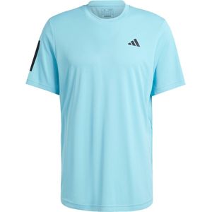 adidas Performance Club 3-Stripes Tennis T-shirt - Heren - Turquoise- L