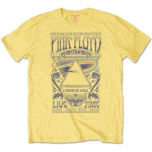 Pink Floyd - Carnegie Hall Poster Kinder T-shirt - Kids tm 12 jaar - Geel