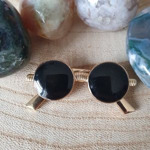 Enamel pin, broche, speldje, verzamelen, cadeau, Zonnebril
