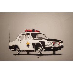 BANKSY Police Car Canvas Print