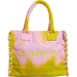 Pinko Dames Handtas/Shopper Katoen/Textiel - Roze