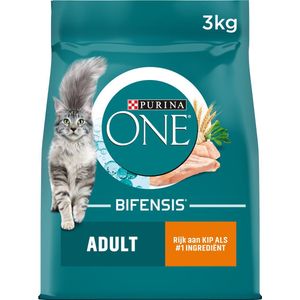 Purina ONE Adult - Kattenvoer Droogvoer - Kip & Volkoren Granen - 3 kg