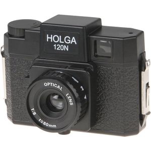 Holga 120N camera zwart - iconische plastic camera voor creatieve fotografie