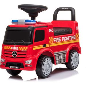 Milly Mally Loopauto Ride On Mercedes Antos Brandweer 60 Cm Rood