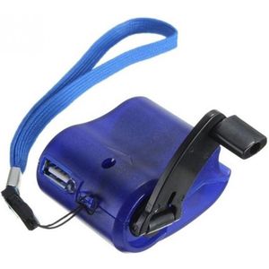Go Go Gadget - Portable Hand-Crank USB Charger - Ideaal voor Outdoor Emergencies - Blauw