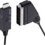 SCART naar HDMI Converter Kabel - Video Converter Kabel - 720p/1080p@60Hz - 1m - Zwart