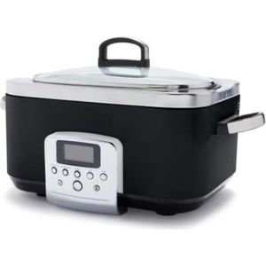 Slowcooker met Timer - Slowcooker Elektrisch - Slowcooker met Timer 4 Personen - Zwart