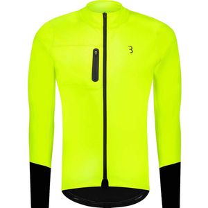 BBB Cycling ColdGuard Fietsjack - Winterjas - Winddicht en Waterafstotend - Racefiets Kleding - Neon Geel - Maat L - BBW-456