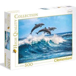 Clementoni Puzzel - Puzzel 500 Stukjes - Puzzel voor Volwassenen - Legpuzzel Dolfijnen