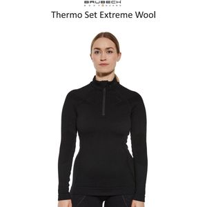 Brubeck Dames Thermo Set - Extreme Merino Wol - Zwart M