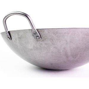 Yakiniku - Accessory Wokpan - 40 cm - Kamado Wokpan - Carbonstaal - Wok - BBQ Accessoire
