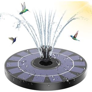 Zonne-energie Drijvende Vijverpomp met 10 Watereffecten - Ideaal voor Tuinvijver, Vogelbad en Visvijver