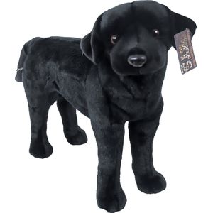 Boony - Natural Decoration -  Labrador pluche staand -  zwart - 53 cm