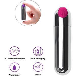 Happy Tears | intense mini vibrator met Turbo Vibraties voor vrouwen | Dildo | Krachtige vibraties | Massage | Vagina | 10 verschillende vibratiestanden | Gspot en Clitoris stimulator | roze
