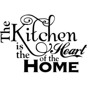 Muur Raam sticker The Kitchen - Keuken muur sticker - Heart - Decoratief