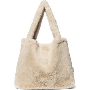 Studio Noos - Neutral Faux Fur Mom Bag